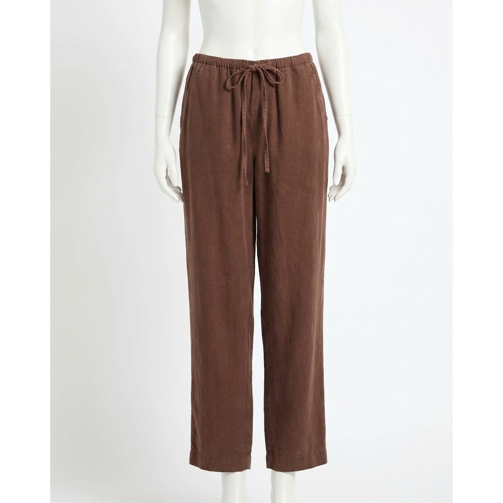 NEW BELLA DAHL pull on trouser in saddle brown